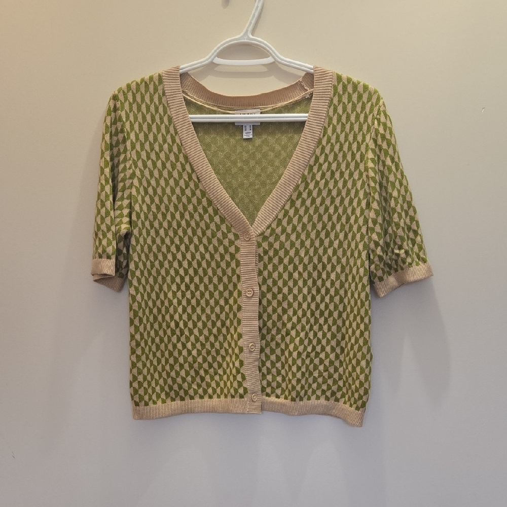 Cute T-shirt V-neck Cardigan